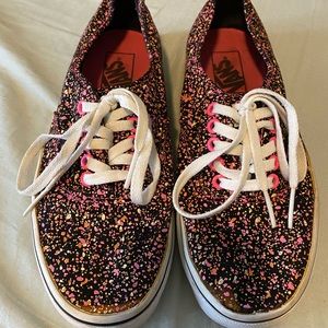 Womens glow in the dark splatter paint vans